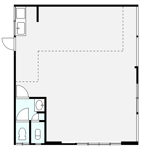 伊豆の国市御門にある貸店舗店舗の間取り図